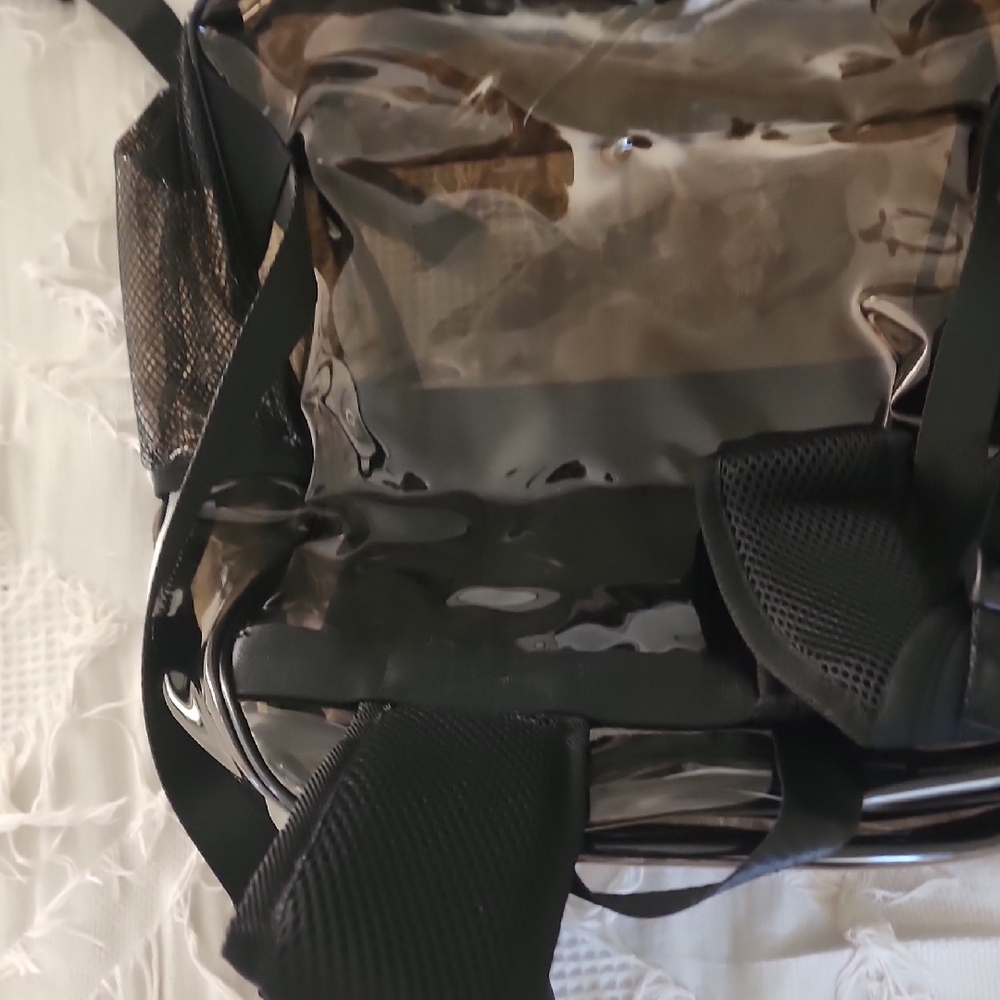 Stylish Black and Clear Men's Bag